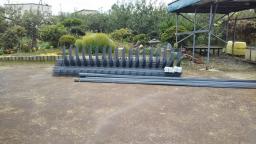 べた基礎鉄筋搬入